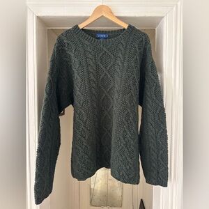J.Crew Men's Vintage Wool Cable
Crewneck Sweater sz L